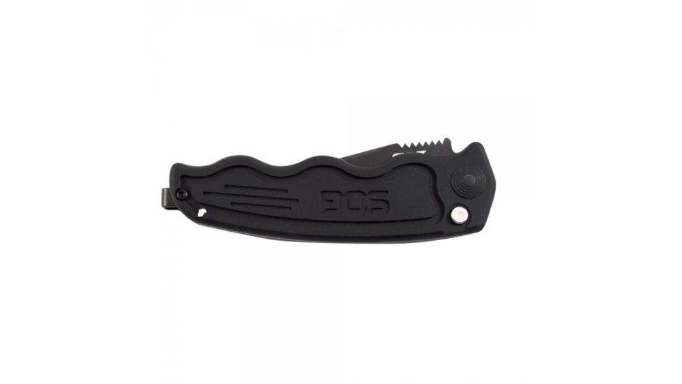 SOG Specialty Knives &amp; Tools SOG-TAC California Special TiNi Folding Knife, 1.9 in AUS-8 Blade, Black, 3.9-inch Hard-Anodized Aluminum Handle ST-14