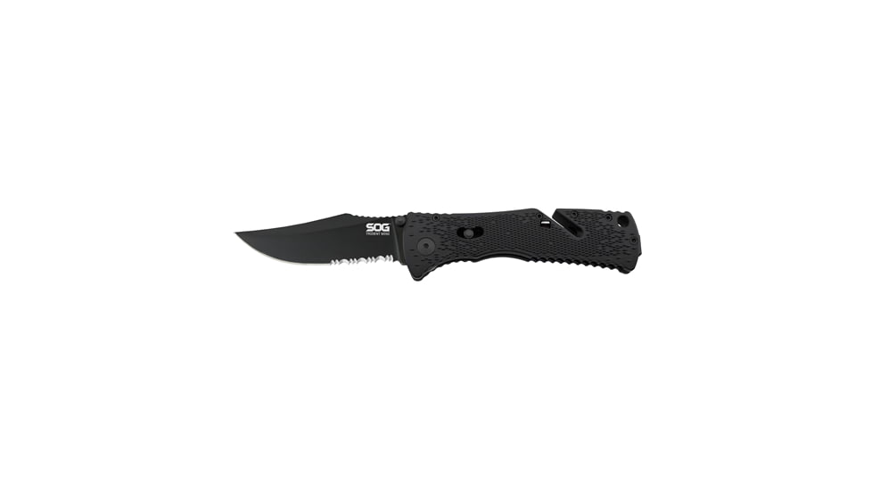SOG Trident Mini Knife, Hardcased Black Tini, TF21-BX