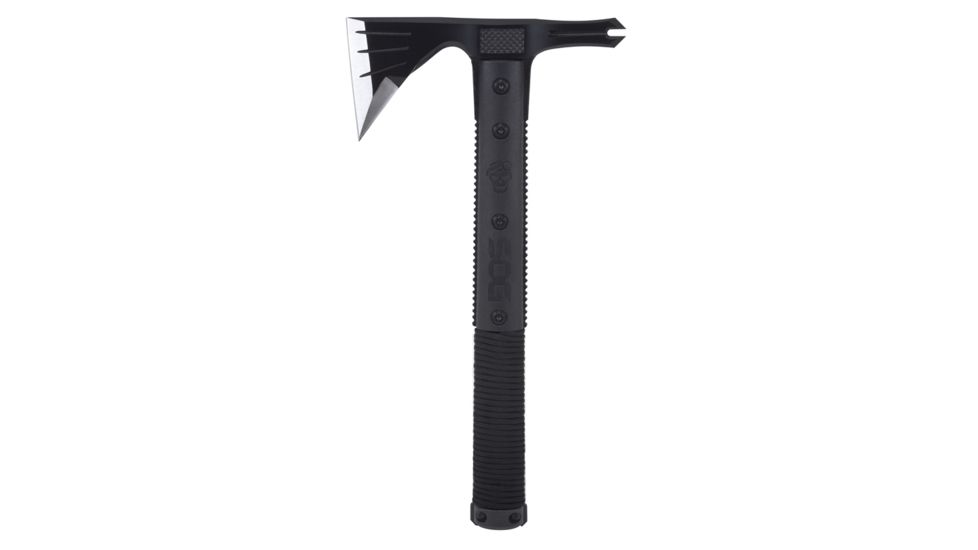SOG Specialty Knives &amp; Tools Survival Hawk Tomahawk, 3in 2Cr Steel Blade, Glass-Reinforced Nylon Handle, Black Oxide, SK1001