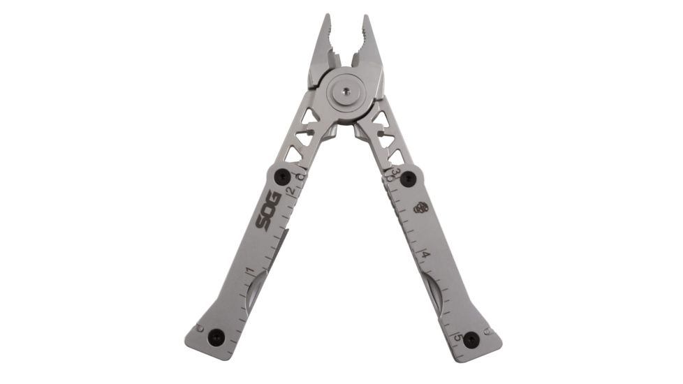 SOG Specialty Knives &amp; Tools Sync I Traveler Detachable Multi - Tool with Belt Buckle, 11 Tools, 4.4in, Black, SN1002-CP