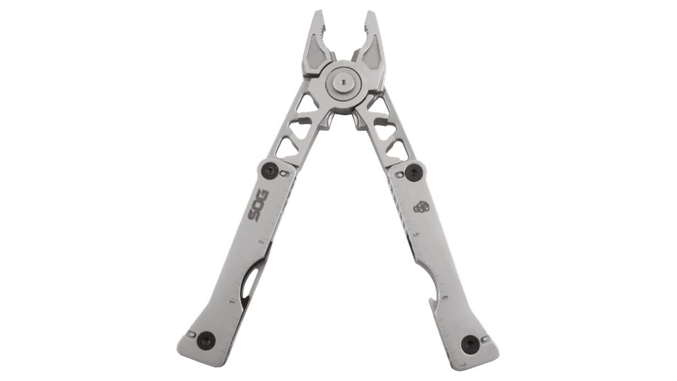 SOG Specialty Knives &amp; Tools Sync II Traveler Detachable Multi - Tool with Belt Buckle, 12 Tools, 5.8in, Black, SN1012-CP