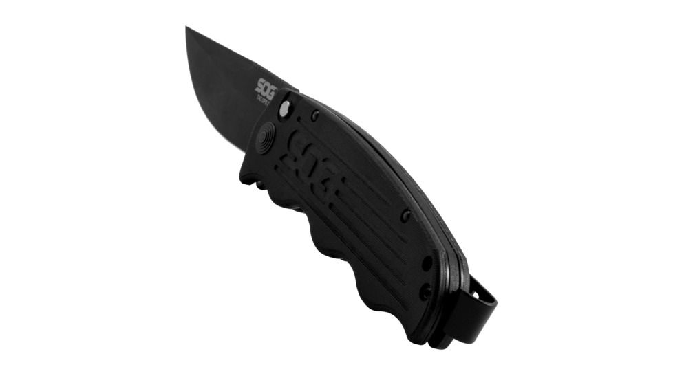 SOG Specialty Knives &amp; Tools Tac Ops Automatic Folding Knife, Black, TO1011-BX