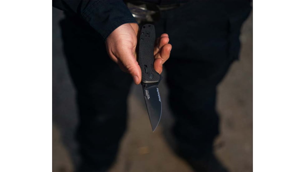 SOG Specialty Knives &amp; Tools -tac Xr Blackout Partially Serrated - 12-38-03-41