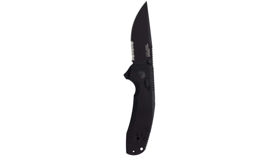 SOG Specialty Knives &amp; Tools -tac Xr Blackout Partially Serrated - 12-38-03-41