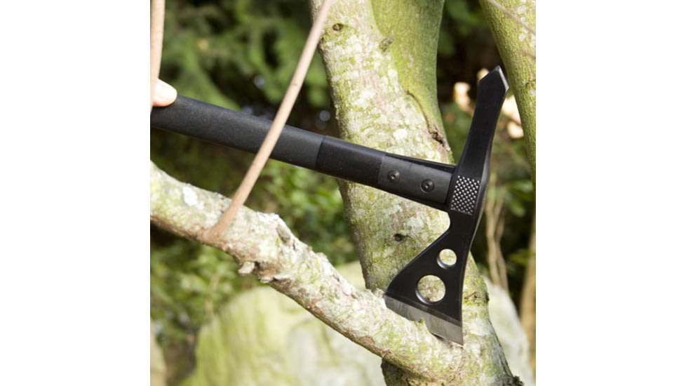 SOG Specialty Knives &amp; Tools Tactical Tomahawk Axe, 2.75in, 420 Stainless Blade, Glass-Reinforced Nylon Handle, Black/Black, SOG-F01TN-CP