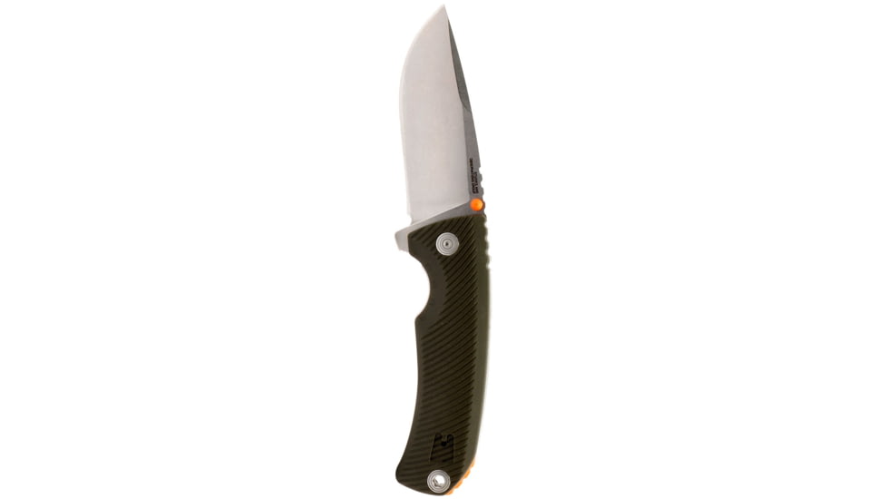SOG Specialty Knives &amp; Tools Tellus FLK Folding Knives, 3.65in, CRYO 440C, Clip Point Blade, Olive Drab GRN Handle, 14-06-01-43