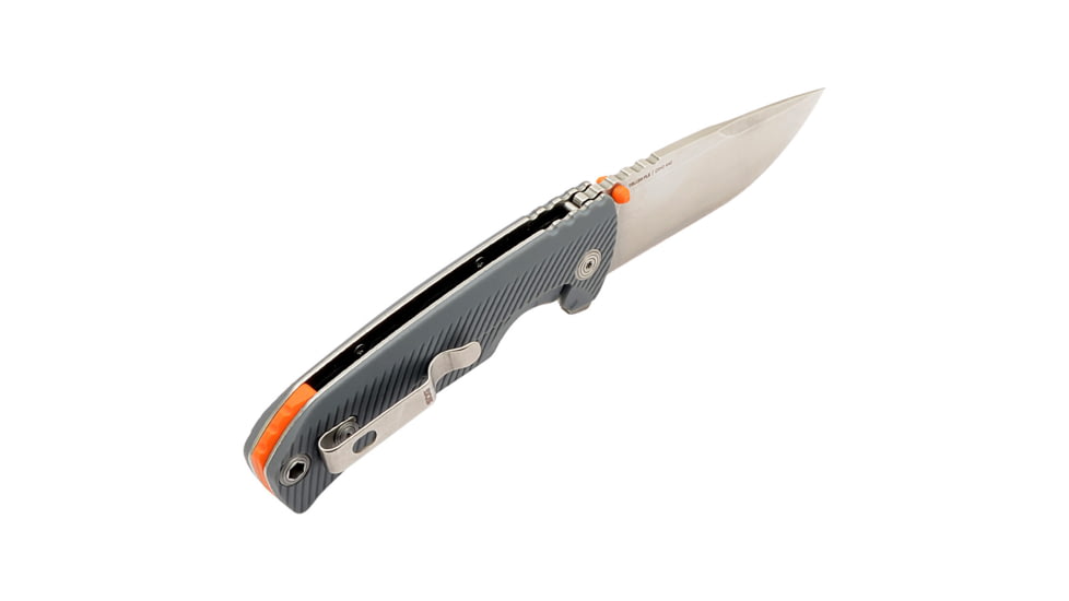 SOG Specialty Knives &amp; Tools Tellus FLK Folding Knives, 3.65in, CRYO 440C, Clip Point Blade, Wolf Gray GRN Handle, 14-06-02-43