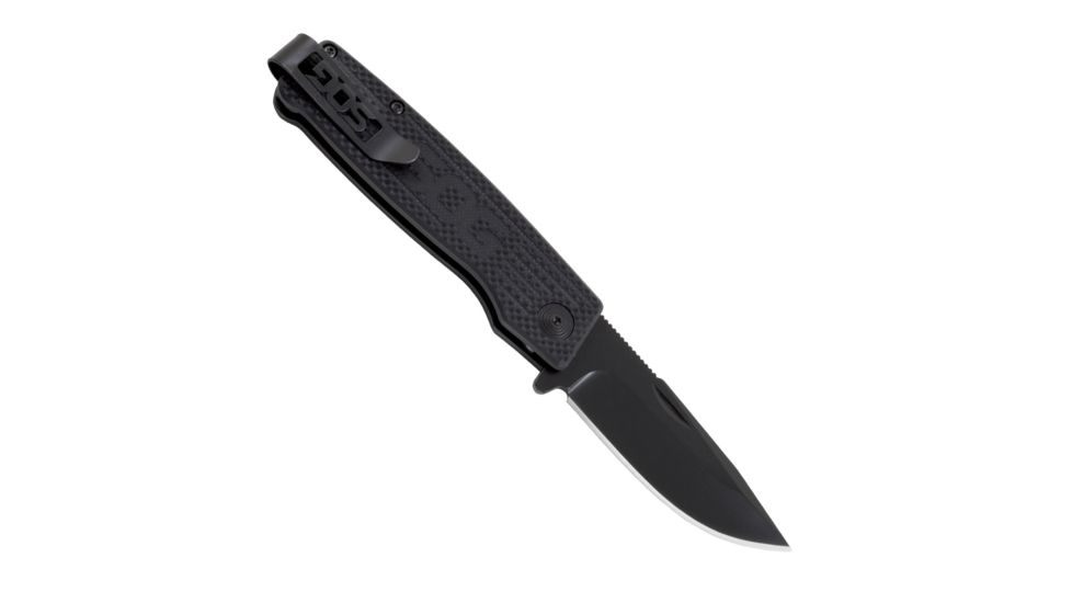 SOG Specialty Knives &amp; Tools Terminus Folding Knife, Black, TM1002-BX
