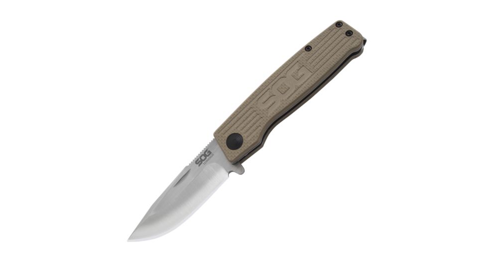 SOG Specialty Knives &amp; Tools Terminus Folding Knife, Satin, TM1001-BX