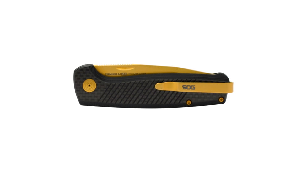 SOG Specialty Knives &amp; Tools Terminus Sj Lte - Carbon + Gold - TM1007-BX