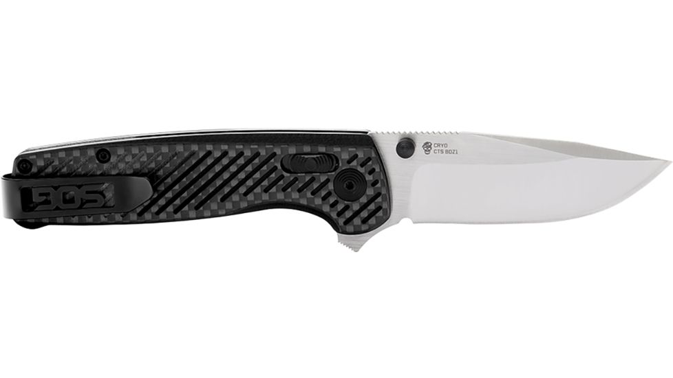 SOG Specialty Knives &amp; Tools Terminus XR Folding Knife, Silver, TM1025-BX