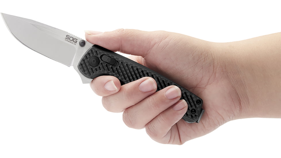 SOG Specialty Knives &amp; Tools Terminus XR Folding Knife, Silver, TM1025-BX