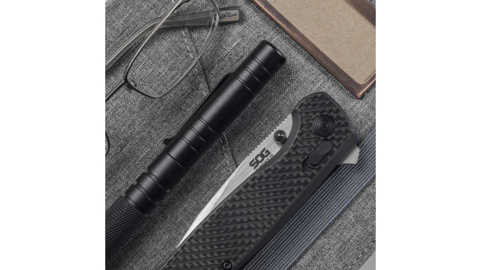 SOG Specialty Knives &amp; Tools Terminus XR Folding Knife, Silver, TM1025-BX