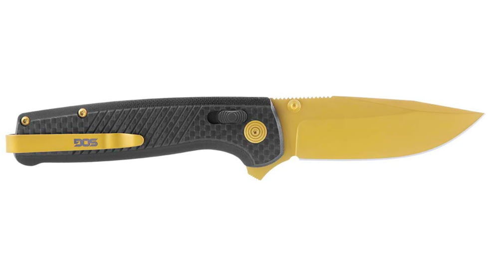 SOG Specialty Knives &amp; Tools Terminus XR LTE, Carbon + Gold, TM1033-BX