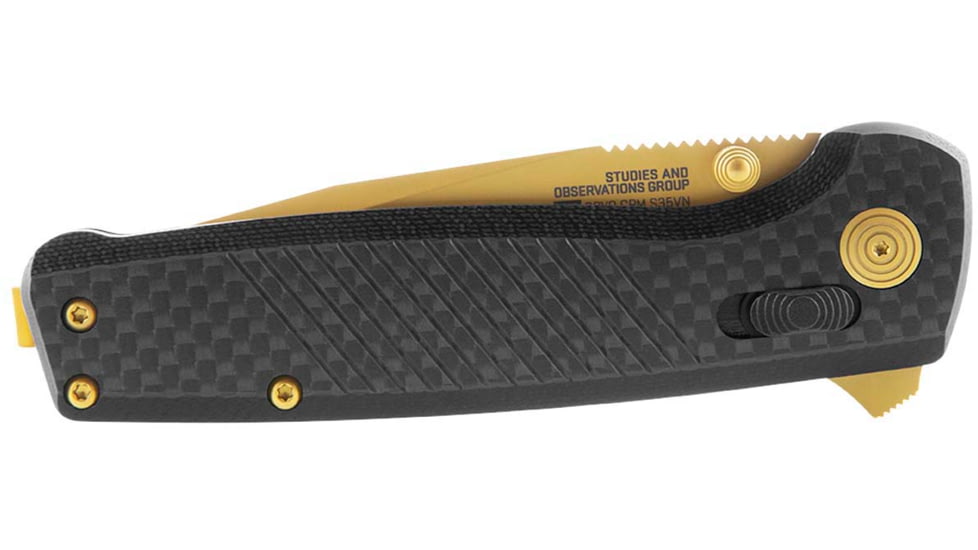 SOG Specialty Knives &amp; Tools Terminus XR LTE, Carbon + Gold, TM1033-BX