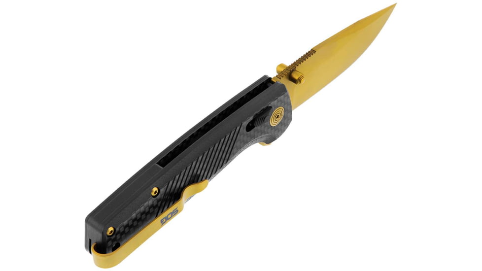 SOG Specialty Knives &amp; Tools Terminus XR LTE, Carbon + Gold, TM1033-BX