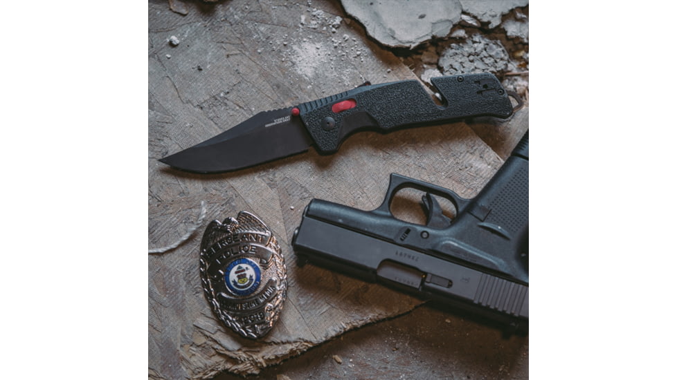 SOG Specialty Knives &amp; Tools Trident At - Black Red - 11-12-01-41