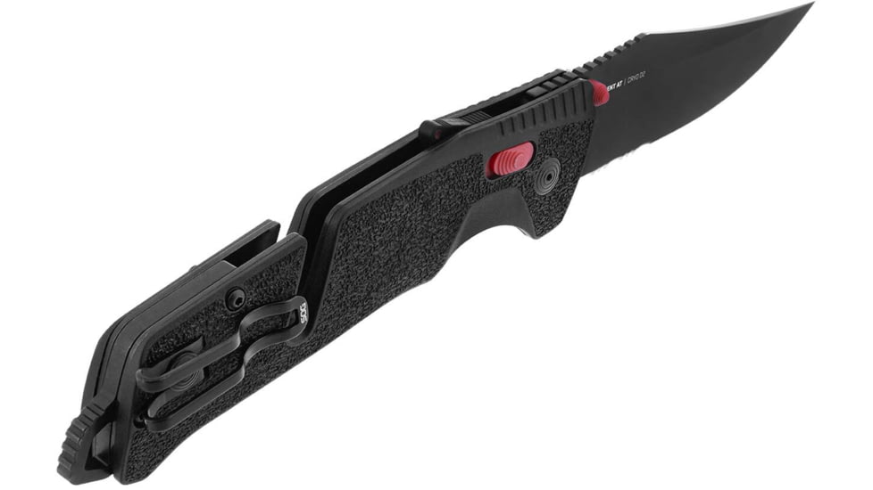 SOG Specialty Knives &amp; Tools Trident At - Black Red - Partially Serrated - 11-12-02-41