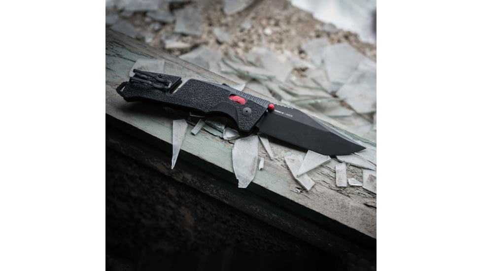 SOG Specialty Knives &amp; Tools Trident At - Black Red - Tanto - 11-12-04-41