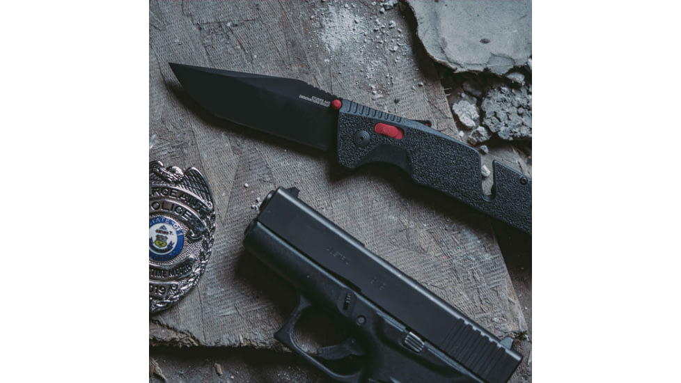 SOG Specialty Knives &amp; Tools Trident At - Black Red - Tanto - 11-12-04-41