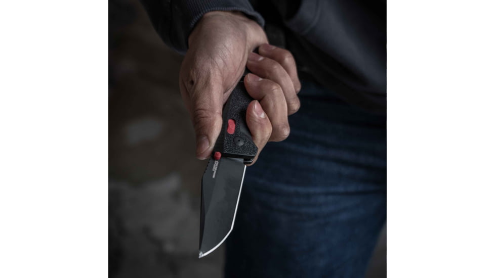 SOG Specialty Knives &amp; Tools Trident At - Black Red - Tanto - 11-12-04-41
