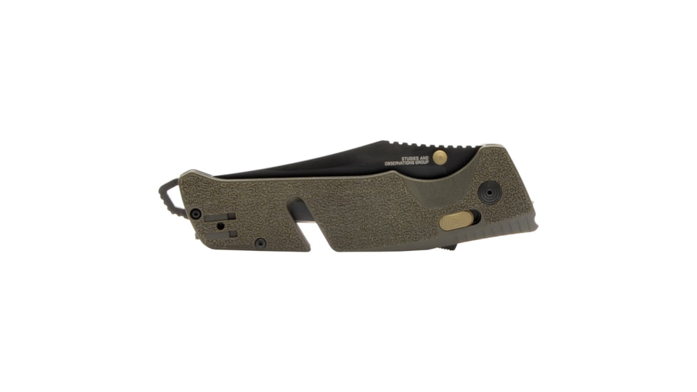 SOG Specialty Knives &amp; Tools Trident At - Olive Drab - Partially Serrated - 11-12-11-41