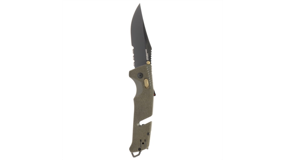 SOG Specialty Knives &amp; Tools Trident At - Olive Drab - Partially Serrated - 11-12-11-41