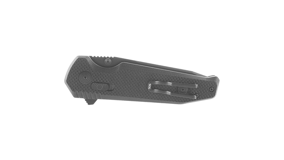 SOG Specialty Knives &amp; Tools Vision XR LTE Folding Knives, 3.36in, Straight Edge, CTS XHP Steel, Tanto, Black, G10 Handle, SOG-12-57-07-57