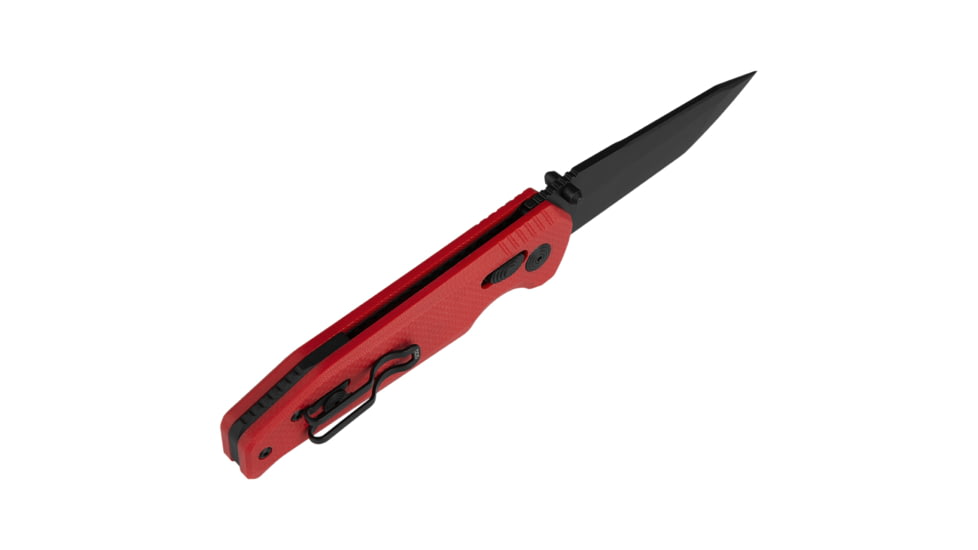 SOG Specialty Knives &amp; Tools Vision XR LTE Folding Knives, 3.36in, Straight Edge, CTS XHP Steel, Tanto, Red, G10 Handle, SOG-12-57-08-57