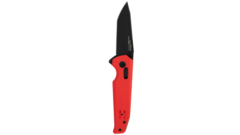 SOG Specialty Knives &amp; Tools Vision XR LTE Folding Knives, 3.36in, Straight Edge, CTS XHP Steel, Tanto, Red, G10 Handle, SOG-12-57-08-57