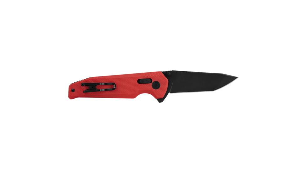 SOG Specialty Knives &amp; Tools Vision XR LTE Folding Knives, 3.36in, Straight Edge, CTS XHP Steel, Tanto, Red, G10 Handle, SOG-12-57-08-57