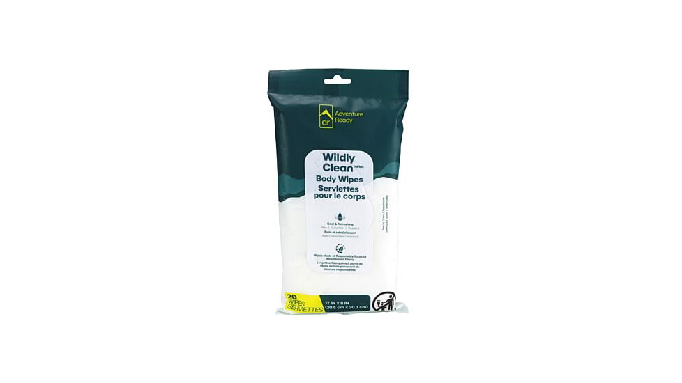 Adventure Medical Kits Wildly Clean Body Wipes, 20 Pieces, 02000207