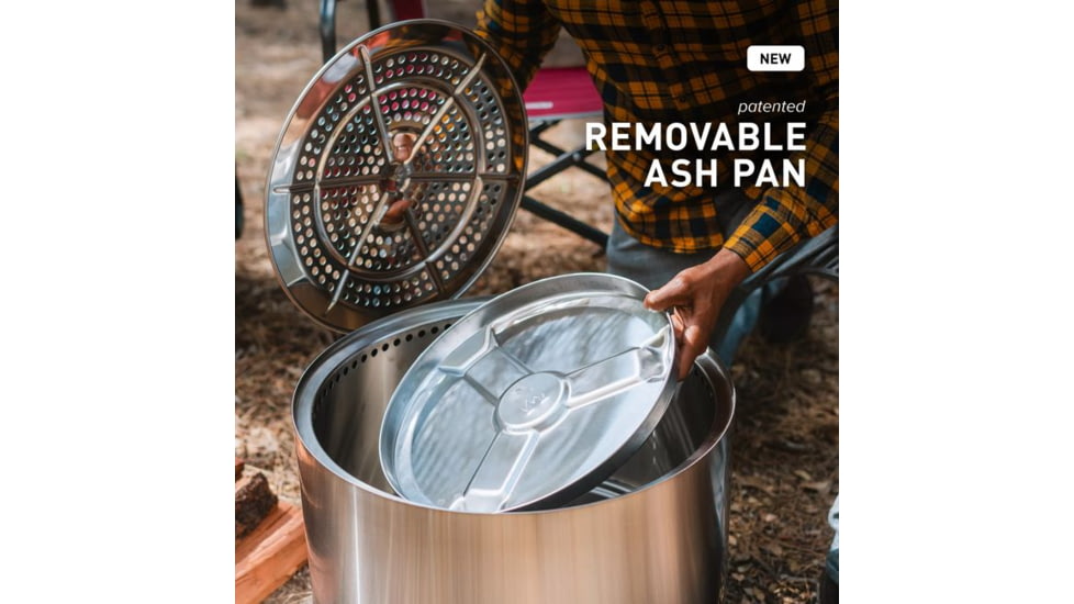 Solo Stove Bonfire Cast Iron Grill Top and Hub, Stainless Steel, Cast Iron Black, Medium, SSBON-COOKING-BUNDLE