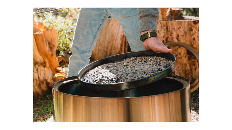 Solo Stove Bonfire Cast Iron Grill Top and Hub, Stainless Steel, Cast Iron Black, Medium, SSBON-COOKING-BUNDLE