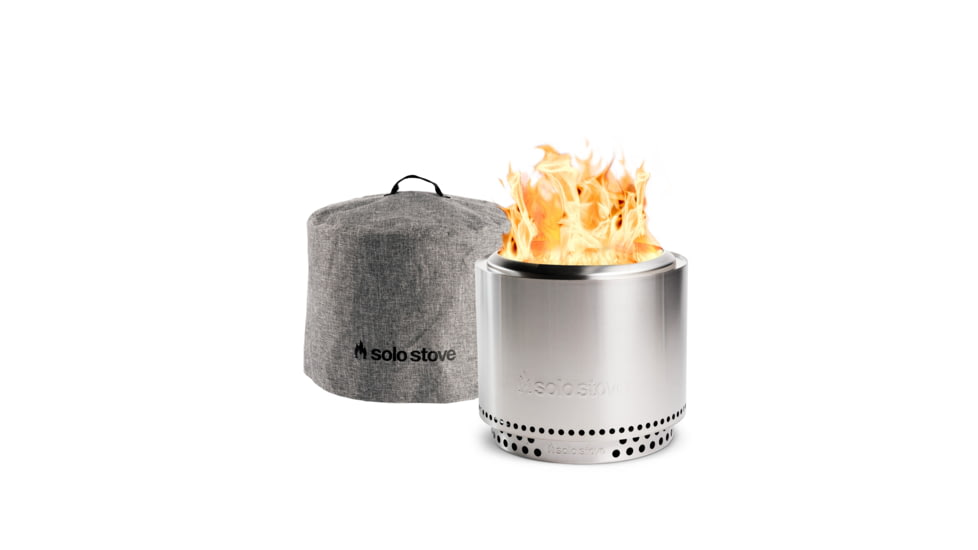 Solo Stove Bonfire Pit, Shelter And Stand, Stainless Steel, SSBON-SD-2.0+SHELTER