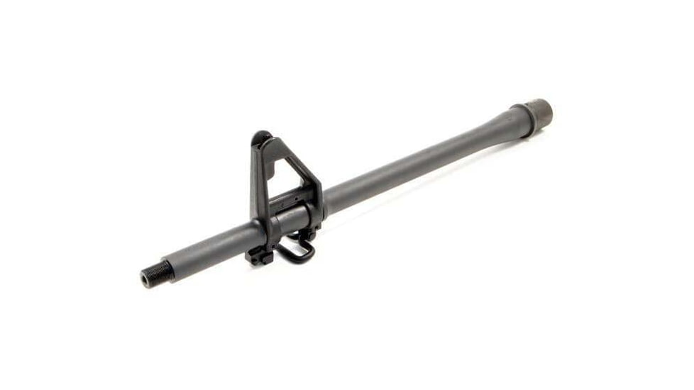 Sons of Liberty Gun Works Threaded Barrel, 13.7in, Government Profile w/FSB, Mid Gas, 1-7 Twist, QPQ, Black, 13.7COMBAT556FSB