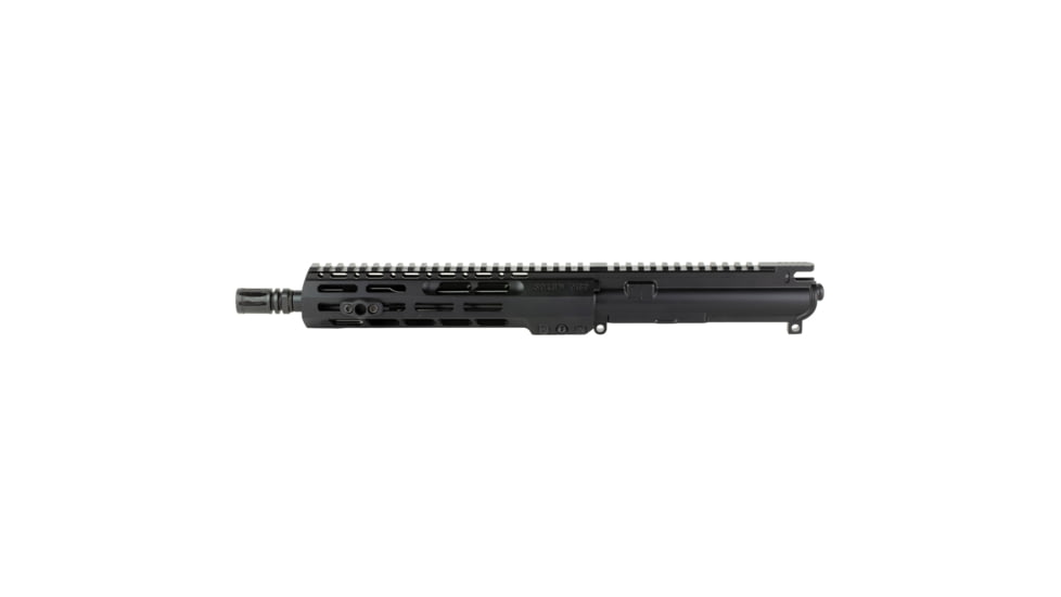 Sons of Liberty Gun Works Half Complete Upper Receiver, M4-89, 5.56mm, 10.5in, 9.5in, Combat Barrel, M89 Rail, A2 Flash Hider, No BCG or CH, Black, M489UPPER-10.5-556