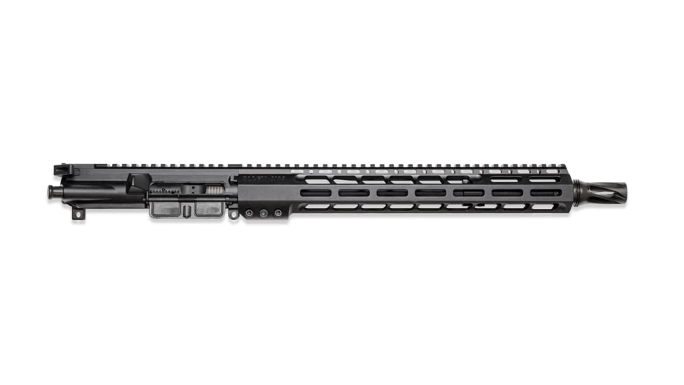 Sons of Liberty Gun Works Half Complete Upper Receiver, M4-89, 5.56mm, 13.7in, 13.75in, Combat Barrel, M89 Rail, P/W HUX XL Flash Hider, No BCG or CH, Black, M489UPPER-13.7-556-XL