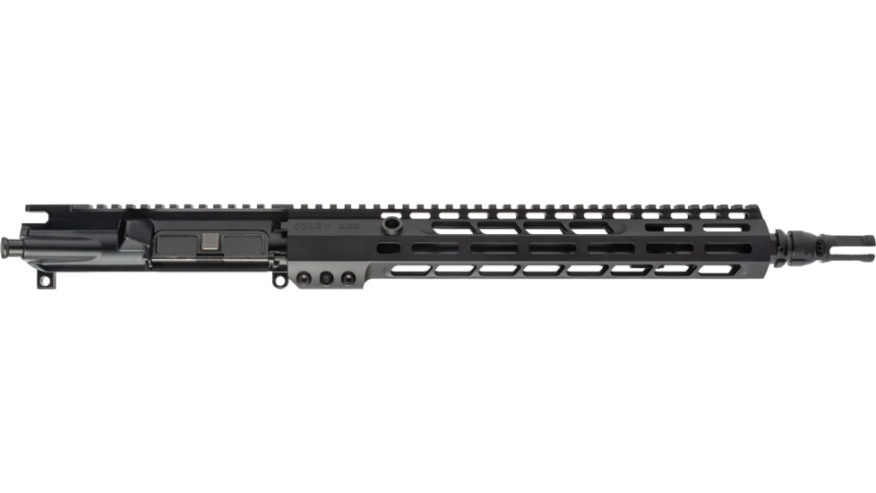 Sons of Liberty Gun Works Half Complete Upper Receiver, M4-89, 5.56mm, 13.7in, 13in, Combat Barrel, M89 Rail, P/W NOX9 Flash Hider, No BCG or CH, Black, M489UPPER-13.7-556
