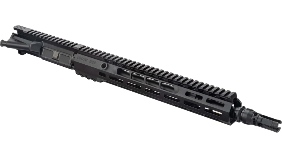 Sons of Liberty Gun Works Half Complete Upper Receiver, M4-89, 5.56mm, 13.7in, 13in, Combat Barrel, M89 Rail, P/W NOX9 Flash Hider, No BCG or CH, Black, M489UPPER-13.7-556