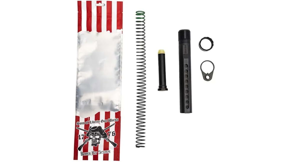 Sons of Liberty Gun Works Intermediate Buffer System Kit w/T2 Buffer, Green Spring, REKITL9