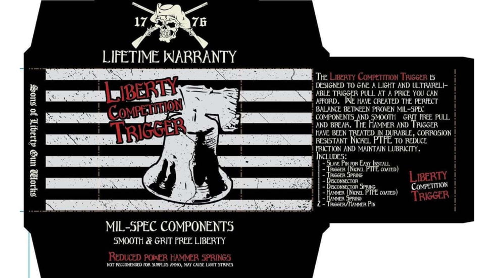 Sons of Liberty Gun Works Liberty Competition Trigger, Black, LCT