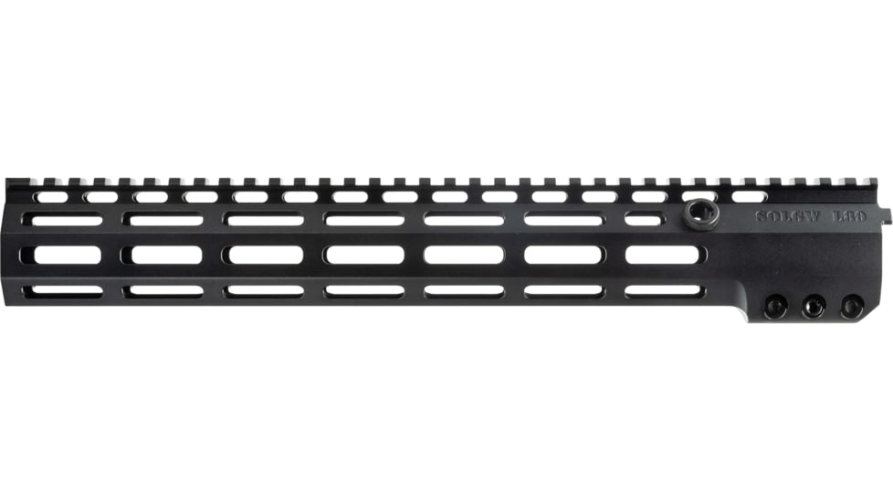 Sons of Liberty Gun Works L89 Drive Lock Rail M-LOK, 13.75in, w/ Built in Steel QD Sockets and Titanium Barrel Nut, Black, L89-13.75