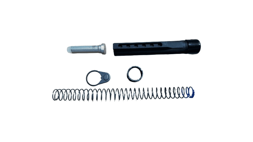 Sons of Liberty Gun Works Receiver Extension Kit, 6 Pos RE, Blue Spring, H Buffer, Castle Nut, End Plate, Black, REKITMILSPEC