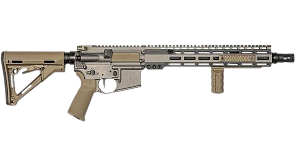Sons of Liberty Gun Works Sage Rifle, 5.56x45mm NATO, 13.7 inch Barrel, 30 Round Magazine, SAGE-13.7-HUX-GRAY-FRRMPG