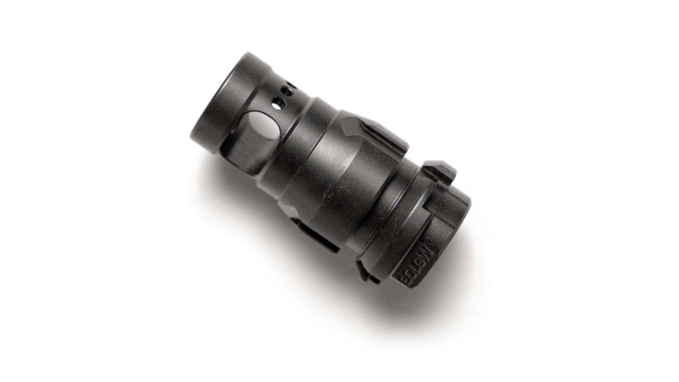 EDEMO Sons of Liberty Gun Works Single Chamber NOX Muzzle Device, 9mm/5.56, 1/2x28, Black, NOXSC-556, EDEMO1