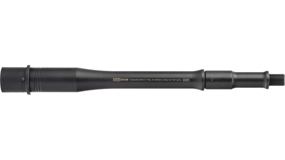 Sons of Liberty Gun Works Threaded Barrel, 5.56 Chamber, 10.5in, Combat V2 Profile, Carbine Gas, 1/2x28, 1-7 Twist, QPQ, Black, 10.5COMBATV2-CHF-556