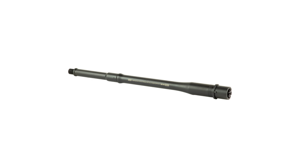 Sons of Liberty Gun Works Threaded Barrel, 5.56 Chamber, 14.5in, Combat V2 Profile, Mid Gas, 1/2x28, 1-7 Twist, QPQ, Black, 14.5COMBATV2-CHF-556