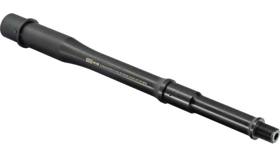 Sons of Liberty Gun Works Threaded Barrel, 5.56mm, 11.5in, Combat V2 Profile, Carbine Gas, 1/2x28, 1-7 Twist, QPQ, Black, 11.5COMBATV2-556