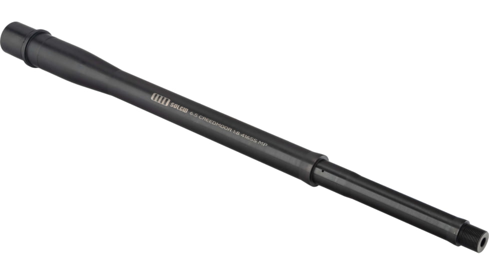 Sons of Liberty Gun Works Threaded Barrel, 6.5 Creedmoor, 14.5in, V2 Profile, Mid Gas, 1-7.5 Twist, Black, 14.5PRECISION-V2-6.5C